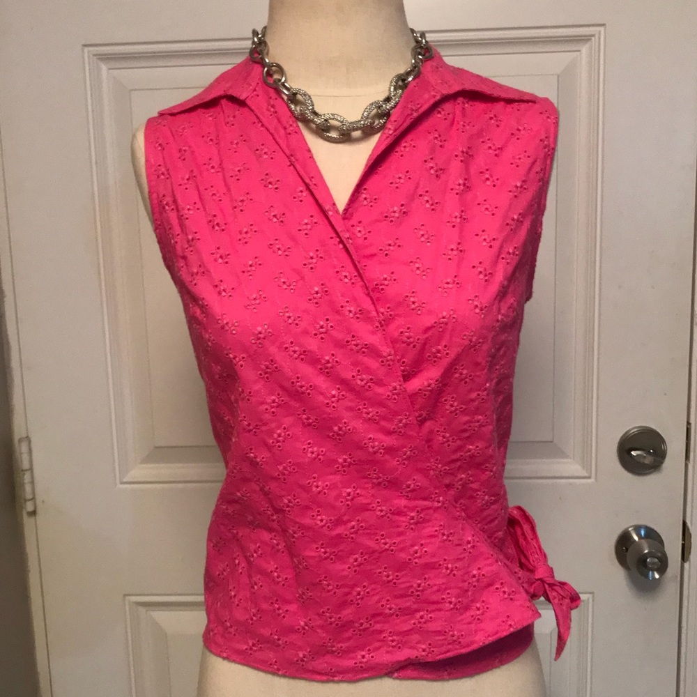 Lauren Ralph Lauren Sleeveless Pink Blouse